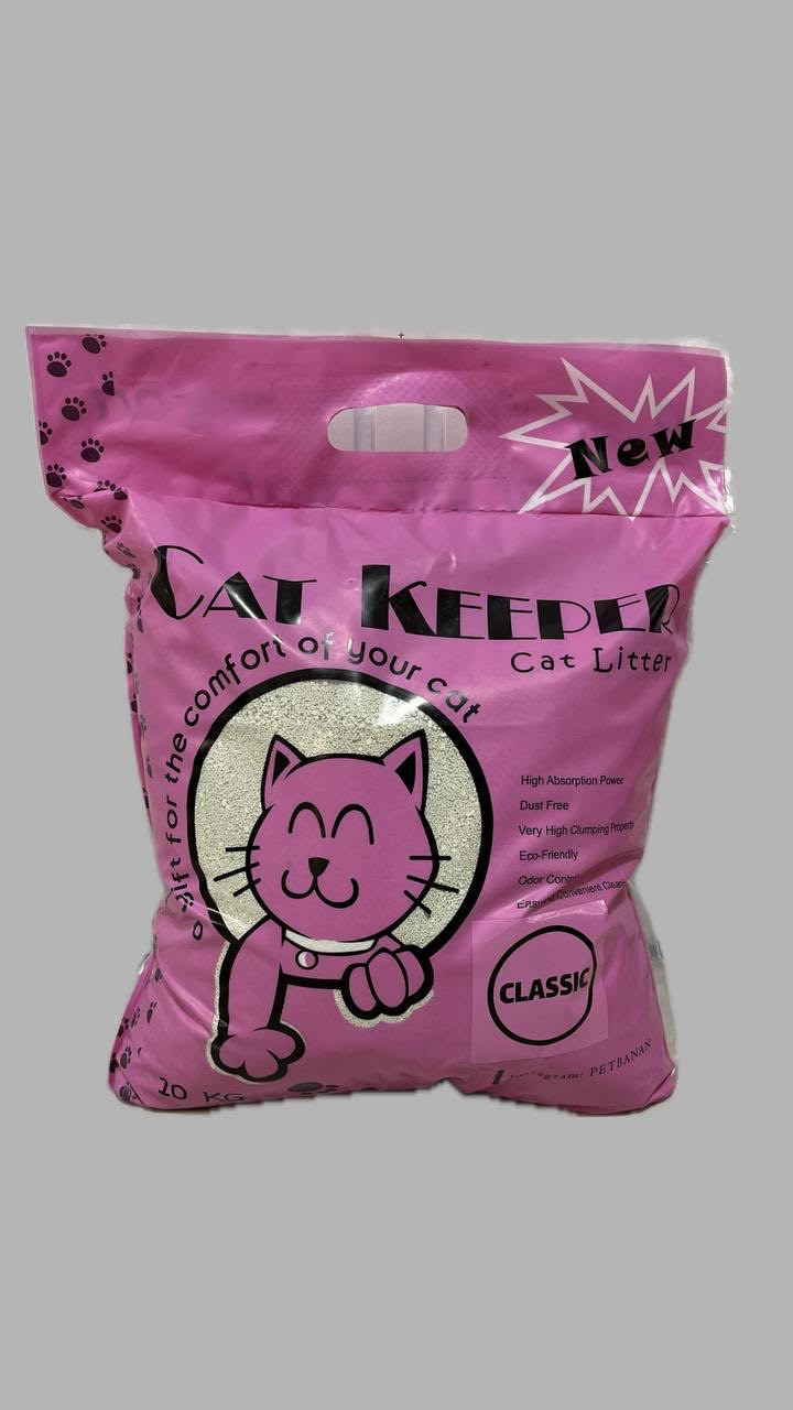 خاک گربه کت کیپر (Cat Keeper) دانهریز – ۱۰ کیلویی؛ جذب بالا و تودهشوندگی سریع (ارسال فقط تهران)